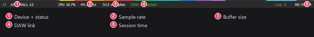 Status bar