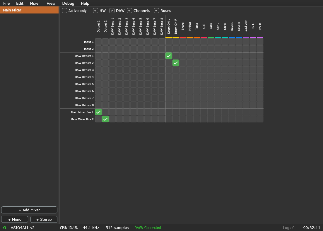 Routing matrix